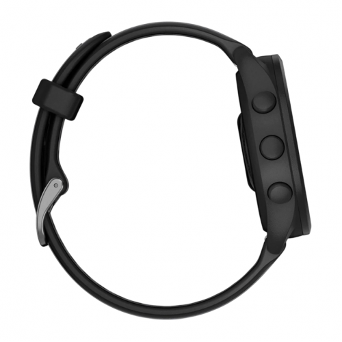 Умные часы Garmin Forerunner 165 Music Amoled, Черный, Ремешок черно-серый