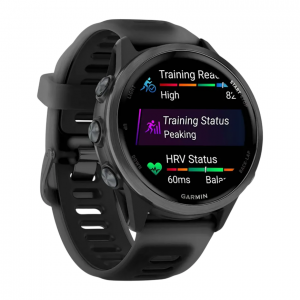 Умные часы Garmin Forerunner 570 42mm, Серый, Ремешок черный