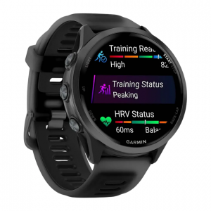 Умные часы Garmin Forerunner 570 47mm, Серый, Ремешок черный