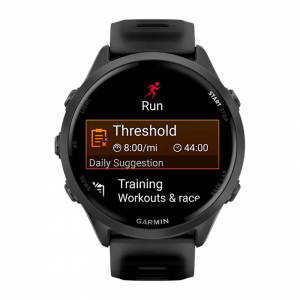Умные часы Garmin Forerunner 570 47mm, Серый, Ремешок черный