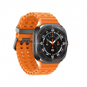 Умные часы Samsung Galaxy Watch Ultra (2025) LTE 47mm, Titanium Grey Marine Band Orange