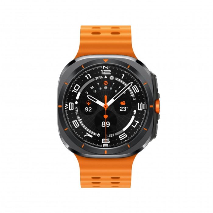 Умные часы Samsung Galaxy Watch Ultra (2025) LTE 47mm, Titanium Grey Marine Band Orange