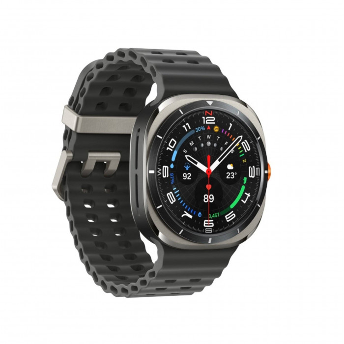 Умные часы Samsung Galaxy Watch Ultra (2025) LTE 47mm, Titanium Silver Marine Band Dark Grey
