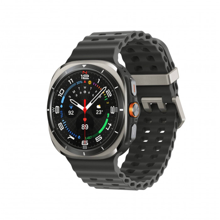 Умные часы Samsung Galaxy Watch Ultra (2025) LTE 47mm, Titanium Silver Marine Band Dark Grey