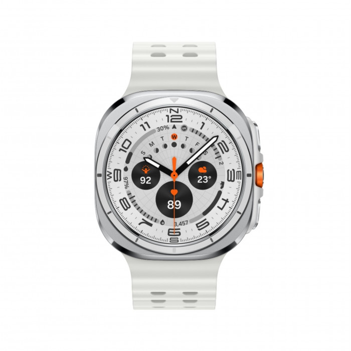 Умные часы Samsung Galaxy Watch Ultra (2025) LTE 47mm, Titanium White Marine Band White