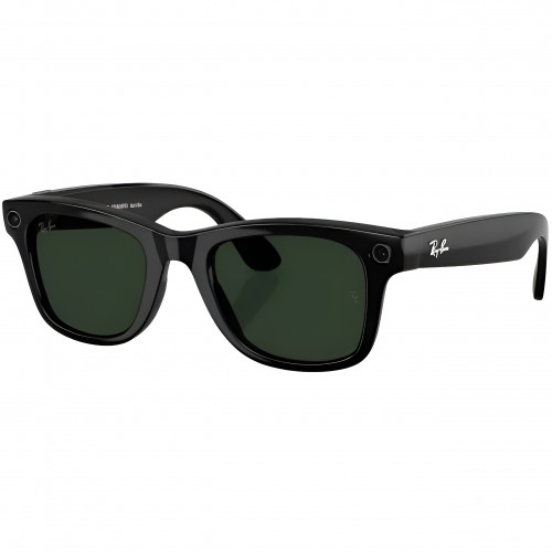 Умные очки Ray-Ban Meta Wayfarer (Gen 2) S50, Shiny Black/Transitions Graphite Green (RW4012)
