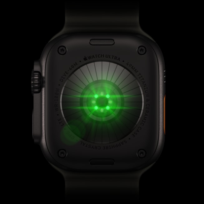 Задняя панель Apple Watch Ultra 4 с обновлёнными датчиками сердца